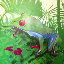 frog mural