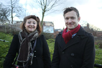 fiona and neil, mural artists